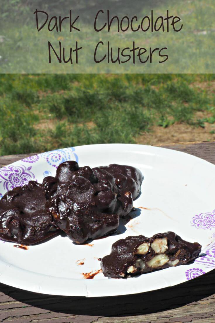 Dark Chocolate Nut Clusters Vertical